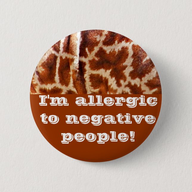 Giraffe Skin_ Pinback Button (Front)