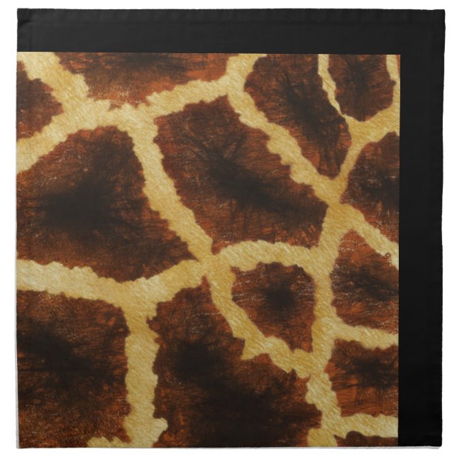 Giraffe Skin Print Napkins (Front)