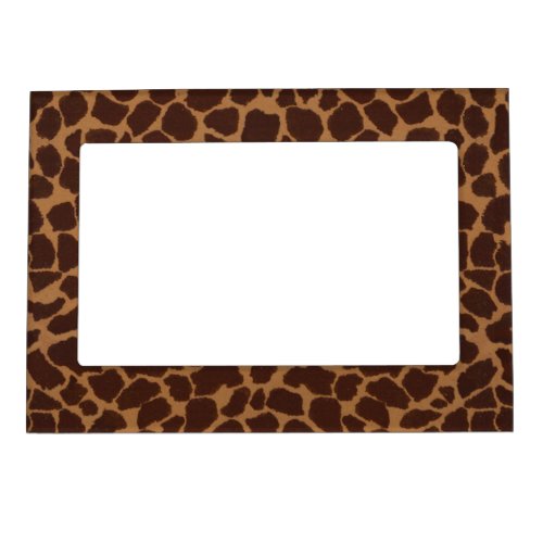 Giraffe Skin Print Pattern Magnetic Photo Frame