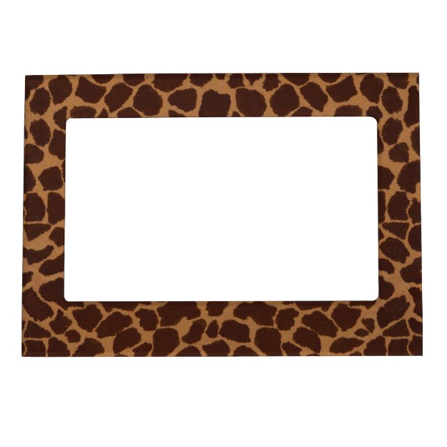 Giraffe Skin Print Pattern Magnetic Photo Frame (Front)