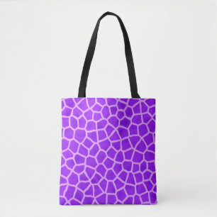 Giraffe Skin Print Purple pattern-48678 Tote Bag