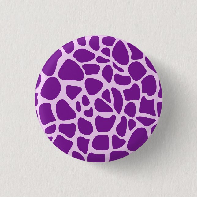 Giraffe Skin Purple Texture-23324 Button (Front)