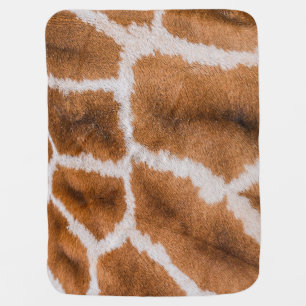Giraffe Skin: Realistic Animal Texture Baby Blanket