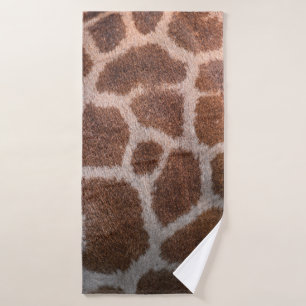 Giraffe skin texture bath towel