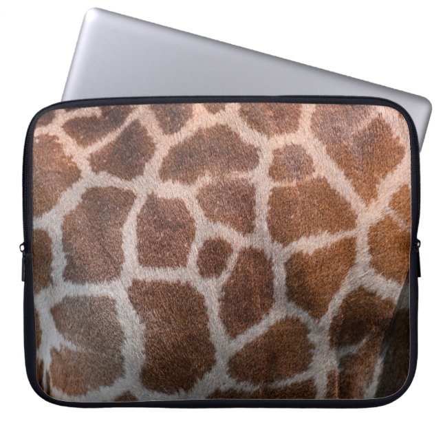 Giraffe skin texture laptop sleeve (Front)