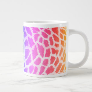 Giraffe Skin Texture Rainbow Pattern-14425 Giant Coffee Mug