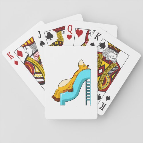 Giraffe Slide Playing Cards