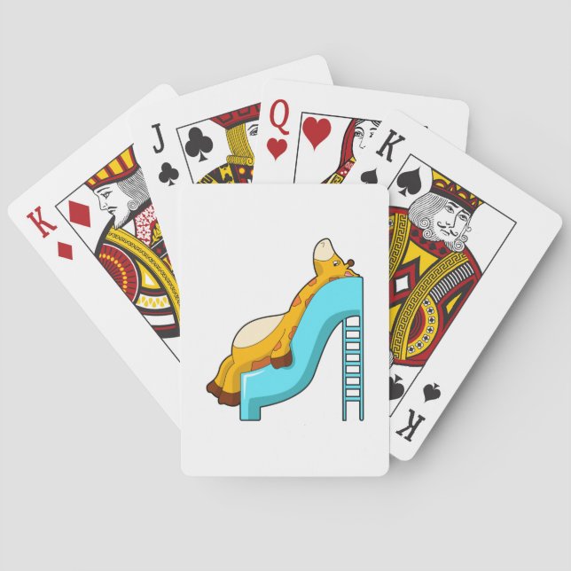 Giraffe Slide Poker Cards (Back)