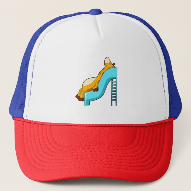 Giraffe Slide Trucker Hat (Front)