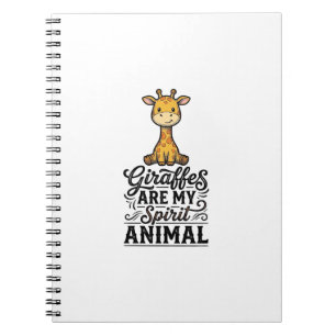 Giraffe Spirit Animal Vintage Engraving Shirt Desi Notebook