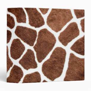 Giraffe spots 3 ring binder