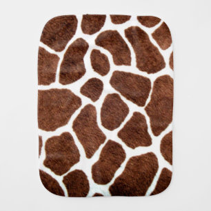 Giraffe spots baby burp cloth