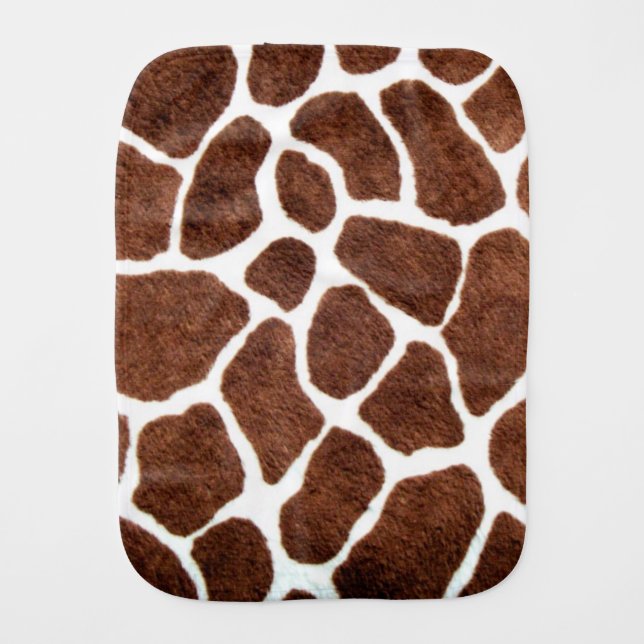 Giraffe spots baby burp cloth (Front)