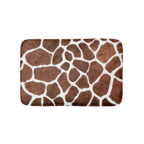 Giraffe spots bath mat