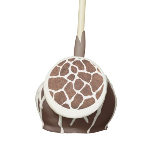 Giraffe spots cake pops