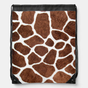 Giraffe spots drawstring bag