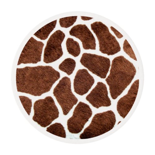 Giraffe spots edible frosting rounds