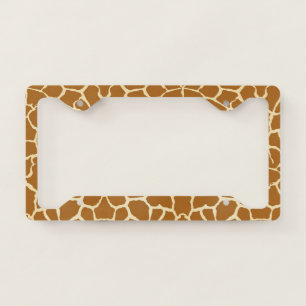 Giraffe Spots License Plate Frame