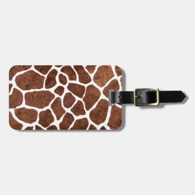 Giraffe spots luggage tag (Front Horizontal)