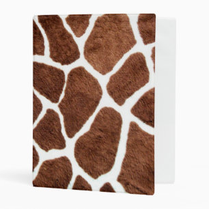 Giraffe spots mini binder
