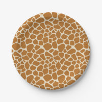 Giraffe Spots Paper Party Plates