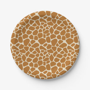 Giraffe Print Plates | Zazzle Giraffe Print Plates | Zazzle