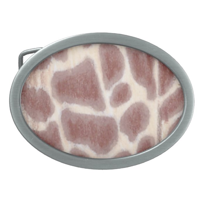 Giraffe Spots Pattern Belt Buckles