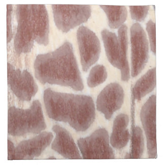 Giraffe Spots Pattern Cloth Napkins