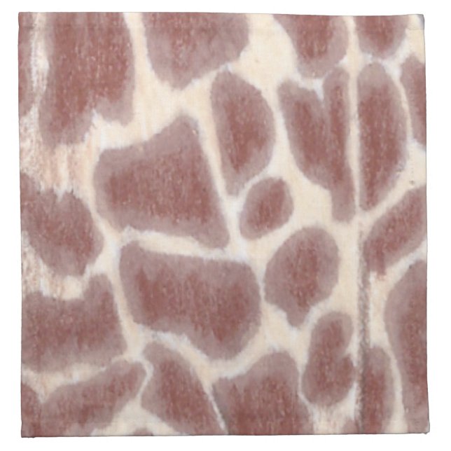 Giraffe Spots Pattern Cloth Napkins (Front)