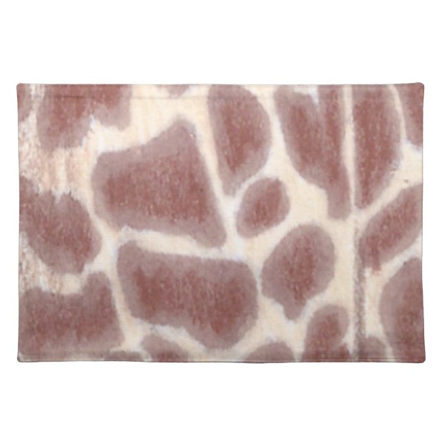 Giraffe Spots Pattern Cloth Placemats (Front)