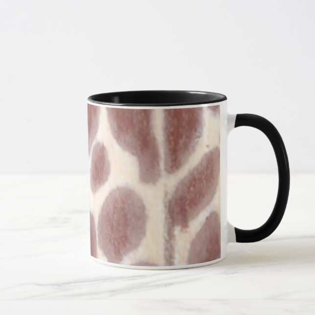 Giraffe Spots Pattern Custom Mugs (Right)