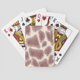 Giraffe Spots Pattern Playing Cards