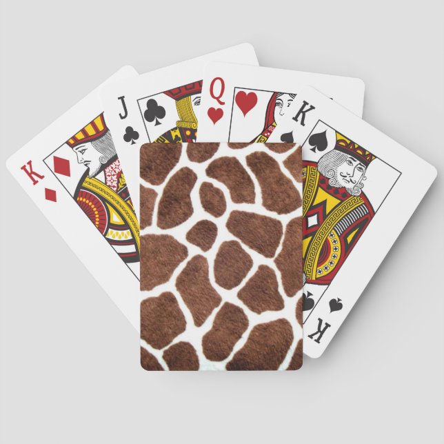 Giraffe spots poker cards (Back)