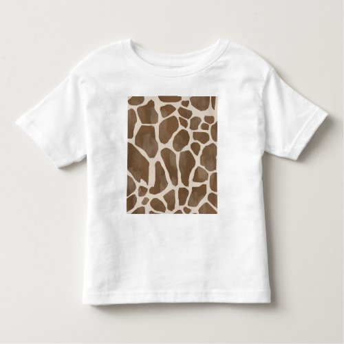 Giraffe Spots Print Pattern  Toddler T_shirt