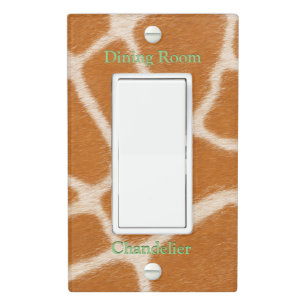 Giraffe Spots Realistic Animal Fur Customized Light Switch Cover