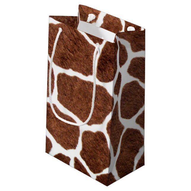 Giraffe spots small gift bag (Back Angled)