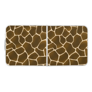 Giraffe Spots Wild Safari Animal Skin Print Beer Pong Table