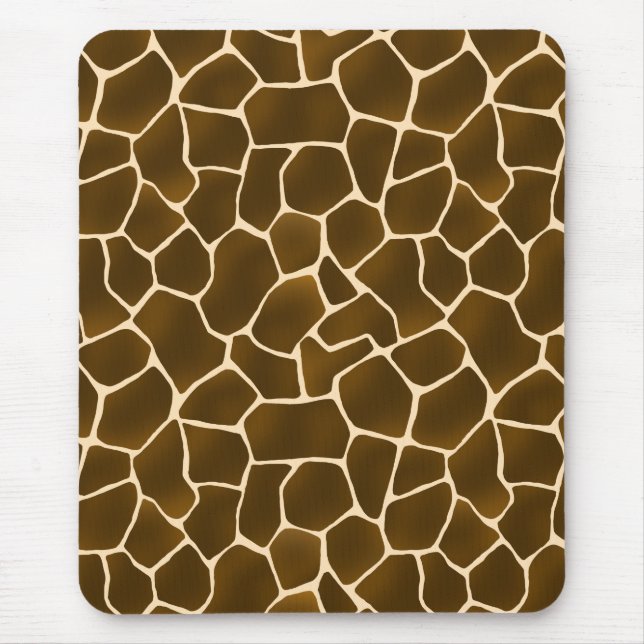 Giraffe Spots Wild Safari Animal Skin Print Mouse Pad (Front)
