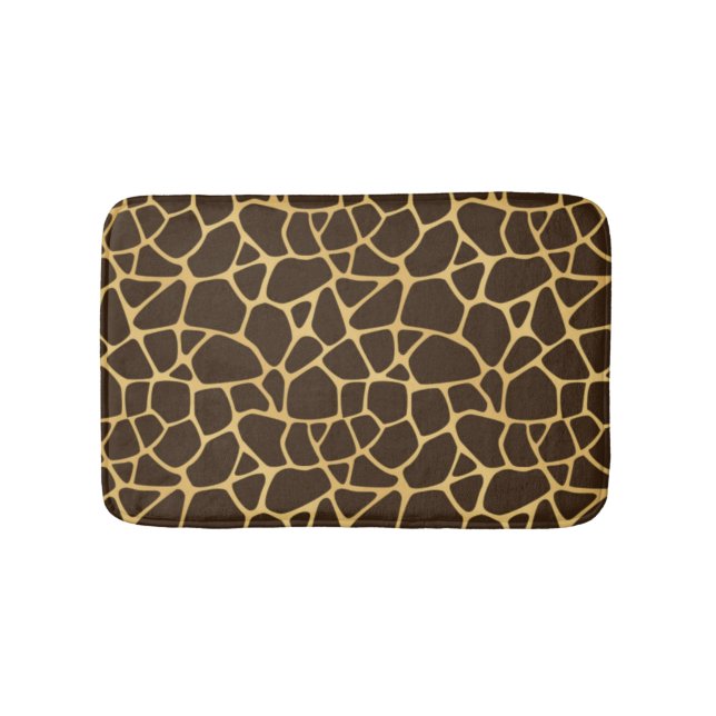 Giraffe Spotted Background Bathroom Mat (Front)