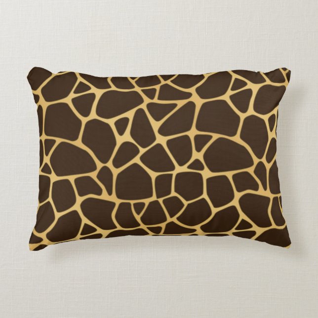 Giraffe Spotted Background Decorative Pillow (Front)
