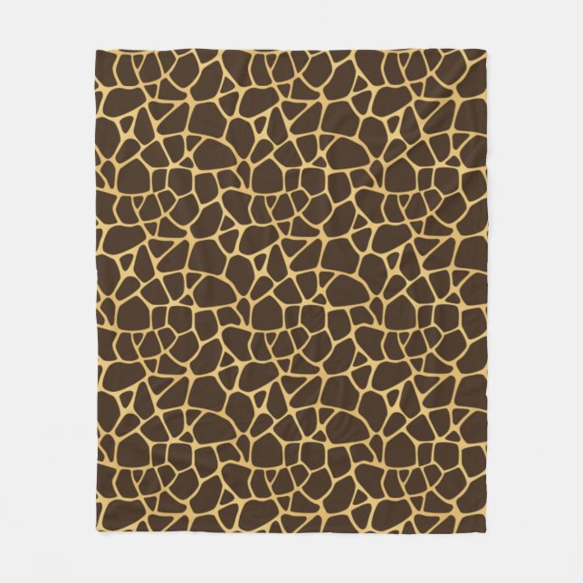 Giraffe Spotted Background Fleece Blanket (Front)