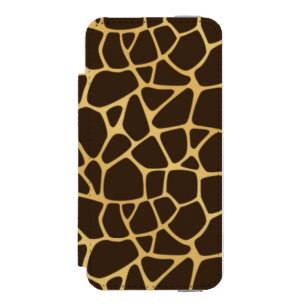 Giraffe Spotted Background iPhone SE/5/5s Wallet Case