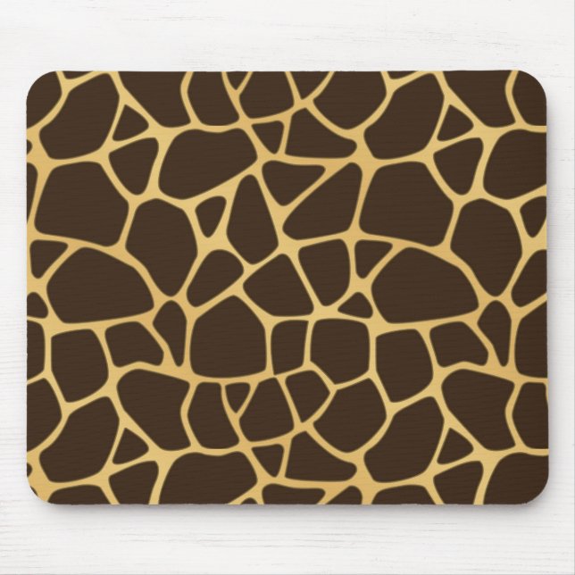 Giraffe Spotted Background Mouse Pad (Front)