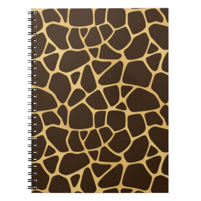 Giraffe Spotted Background Notebook (Front)