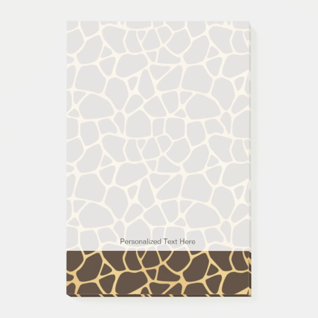 Giraffe Spotted Background Post-it Notes (Front)