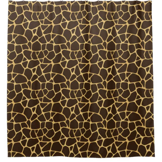 Giraffe Spotted Background Shower Curtain (Front)