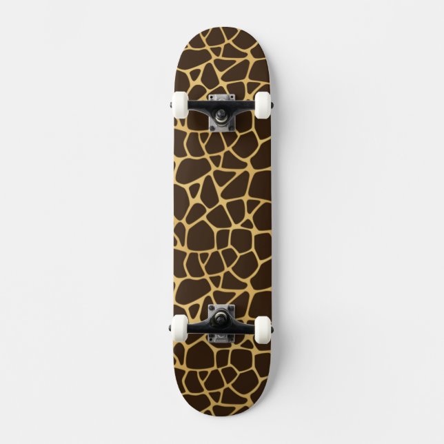 Giraffe Spotted Background Skateboard (Front)