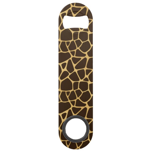 Giraffe Spotted Background Speed Bottle Opener (Front)