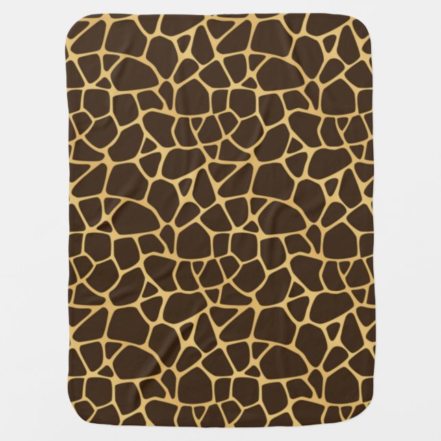 Giraffe Spotted Background Stroller Blanket (Front)