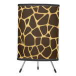 Giraffe Spotted Background Tripod Lamp